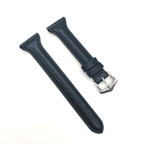 Fitbit Versa klockarmband läder koskinn - Svart Svart