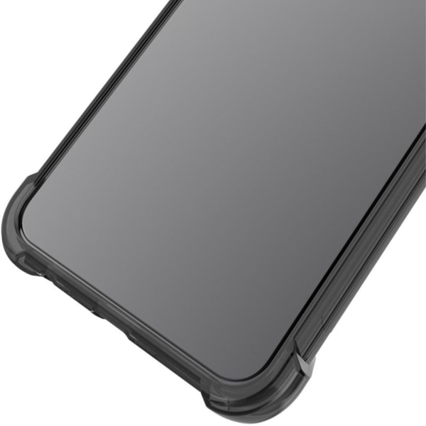 IMAK Airbag Cover til HTC Desire 22 Pro - Gennemsigtig Sort Transparent