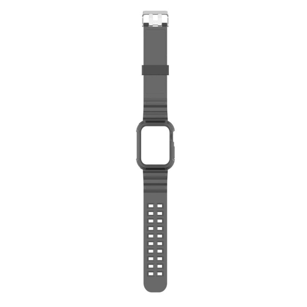 Apple Watch Series 8 (41mm) klar silikoneurrem med cover - Sort Black