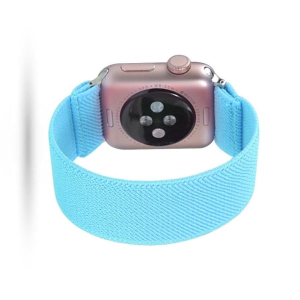 Apple Watch Series 5 40mm solid color nylon watch band - Baby Blue Blå