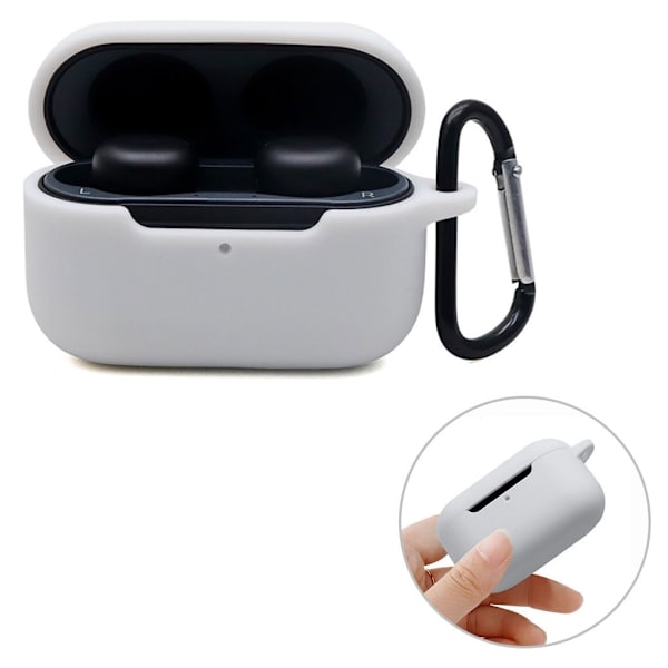 Amazon Echo Buds 2 silikonikotelo soljella - Valkoinen White
