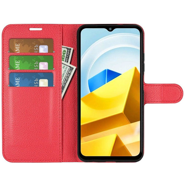 Classic Xiaomi Poco M5 Läppäkotelo - Punainen Red