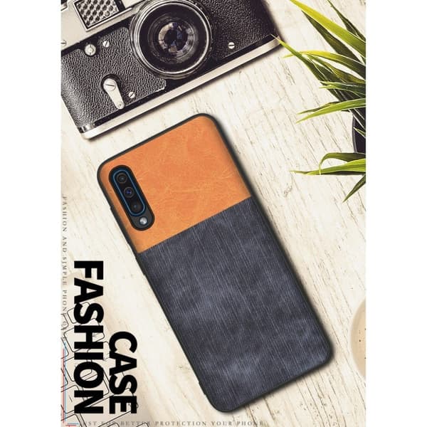 Jeans Samsung Galaxy A50 fodral - Blå Blå