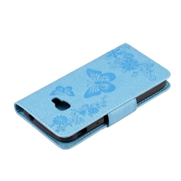Butterfly Samsung Galaxy Xcover 4S Etui - Blå Blue