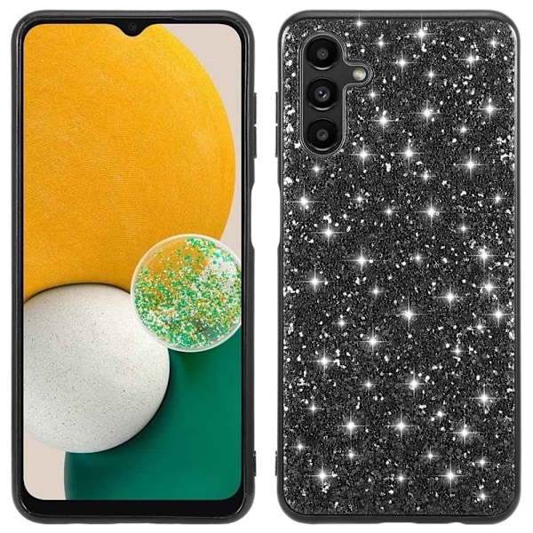 Glitter Samsung Galaxy A13 5G skal - Svart Svart