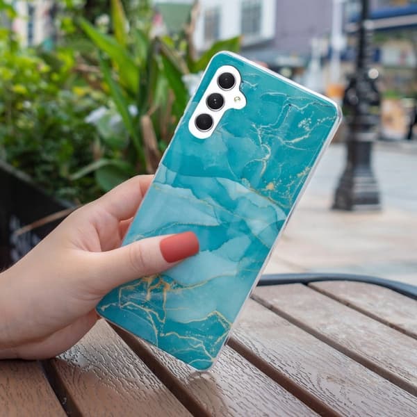 Marble Samsung Galaxy A54 Etui - Grønn Green