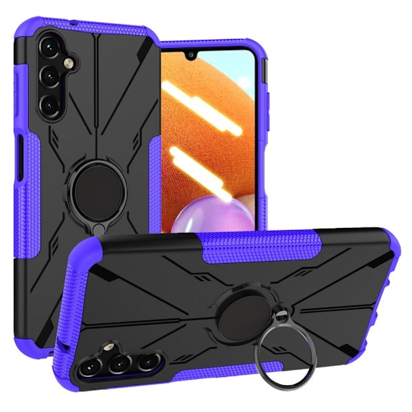 Kickstand-skydd med magnetisk platta för Samsung Galaxy A14 - Lila Lila