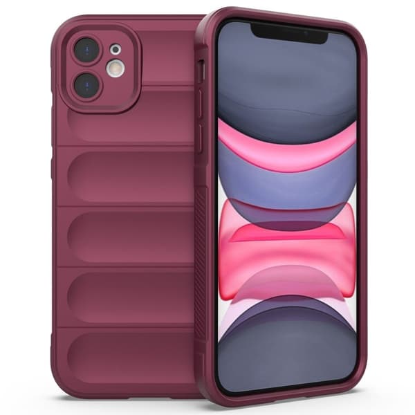 Deksel med mykt grep for iPhone 11 - Vinrød Red