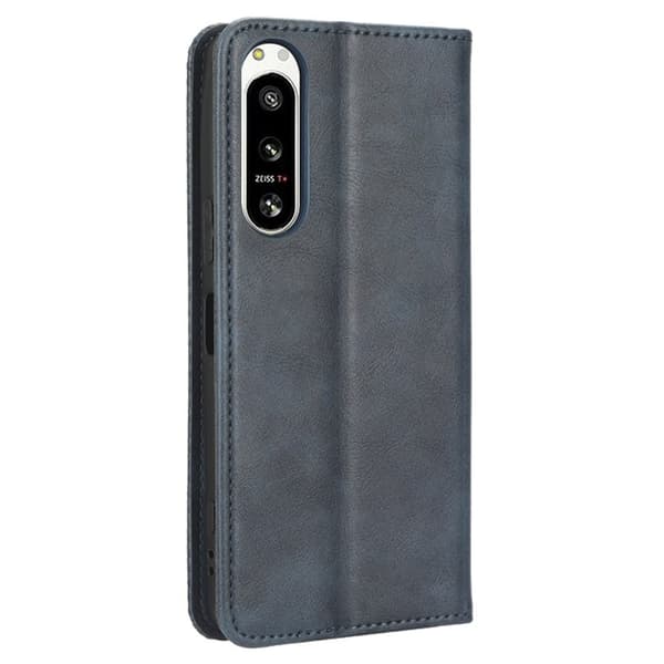 Bofink Vintage Sony Xperia 5 Iv Læretui - Blå Blue