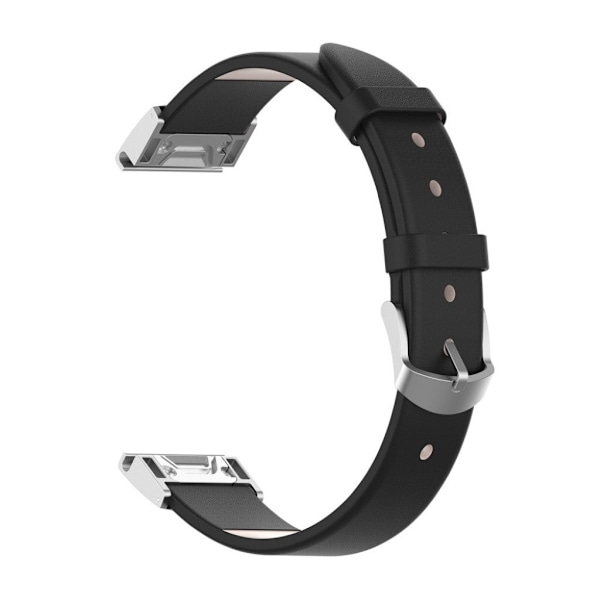Garmin Fenix 5S klockarmband i äkta läder - Svart Svart