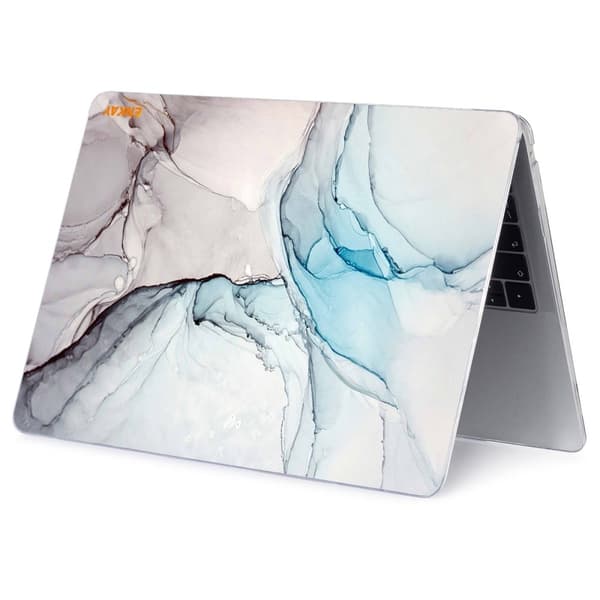 HAT PRINCE MacBook Pro 16 (A2141) streamer-valokuvioinen suojus - Harmaa Ja Sininen Silver grey