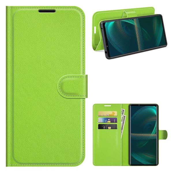 Classic Sony Xperia 5 Iii Flip Etui - Grøn Green