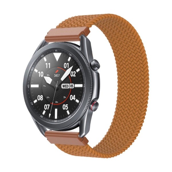 Elastinen nailon kellohihna Samsung Galaxy Watch 4:lle - Kahvin Koko: M Brown