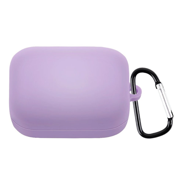 OnePlus Buds Pro silikonetui med karabinkrok - Lilla Purple