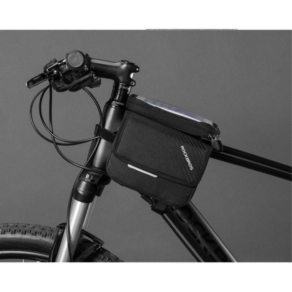 ROCKBROS cykeltaske med touch screen-visning Black