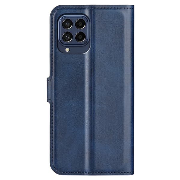 Samsung Galaxy M33 5G nahkainen lompakokkotelo - Sininen Blue