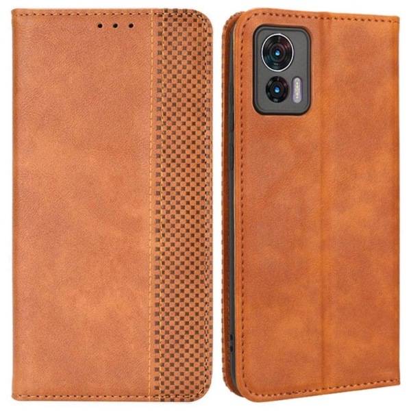 Bofink Vintage läder Motorola Edge 30 Neo fodral - Brun Brun