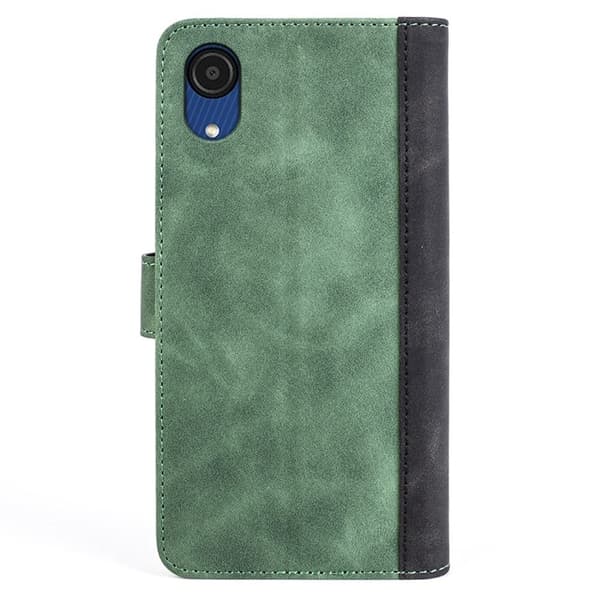 Tofarget lærdeksel for Samsung Galaxy A03 Core - Grønn Green