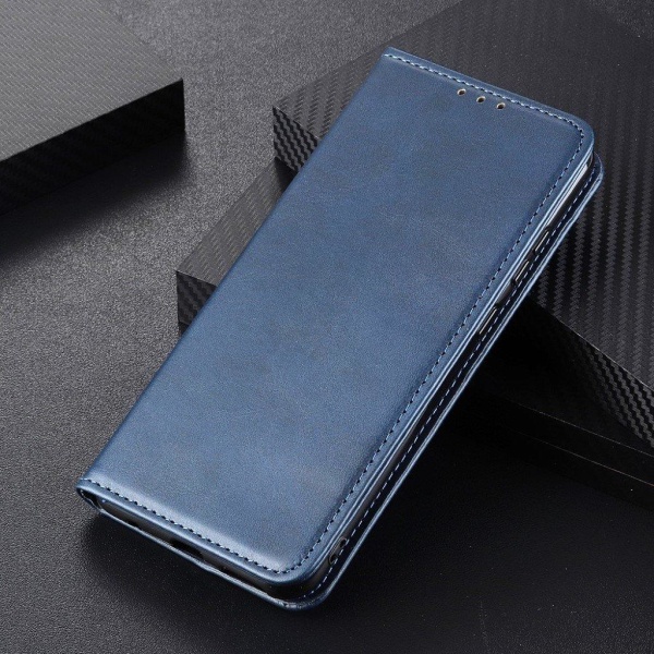 Wallet-style ægte Læder Flipcase til Samsung Galaxy S20 Fe 5G / 20 Fe - Blå Blue