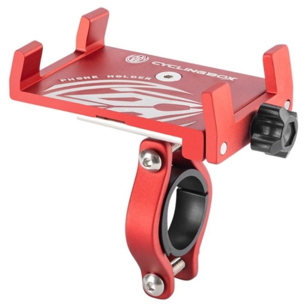 CYCLINGBOX bike handlebar phone mount clip - Red Röd
