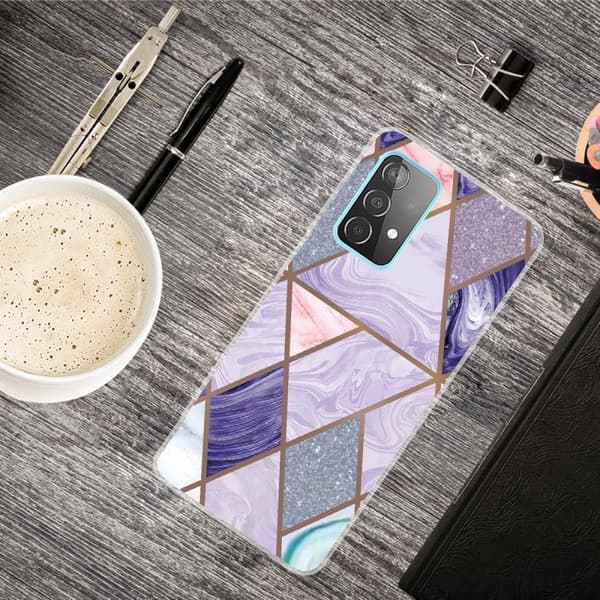 Marble Samsung Galaxy A33 5G Suojakotelo - Triangles And Diamond Marble Multicolor