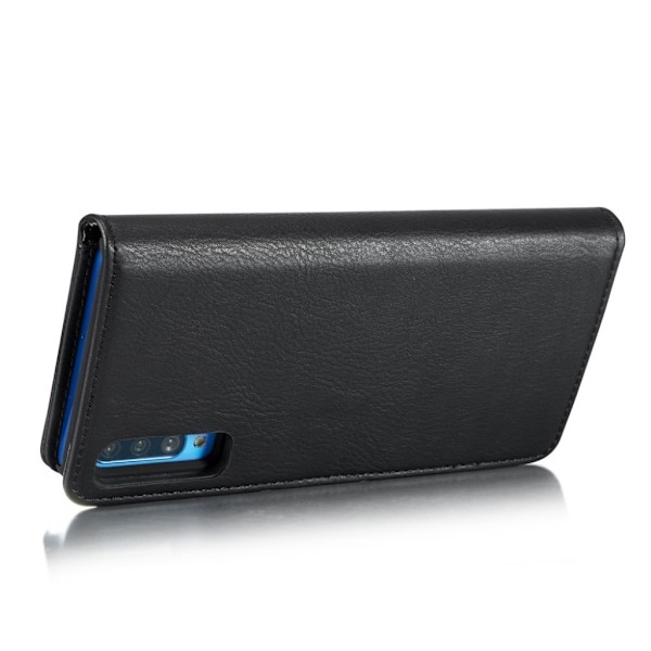 DG.MING Samsung Galaxy A70 2-in-1 Wallet kotelot - Musta Black