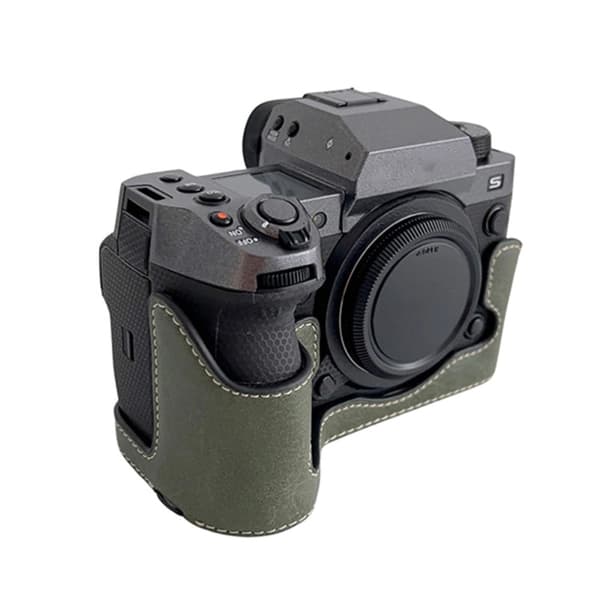 Fujifilm X-H2 læderbetræk til halvkroppen - Grøn Green