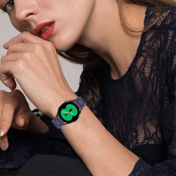 20 mm harpiksrem til Amazfit-klokke med spenne i rustfritt stål - Midnattsblå Blue