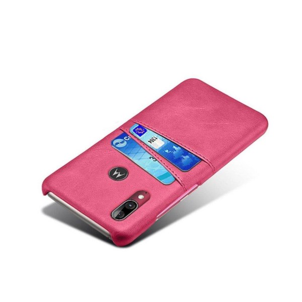 Dual Card Motorola Moto E6 Plus kuoret - Ruusu Pink