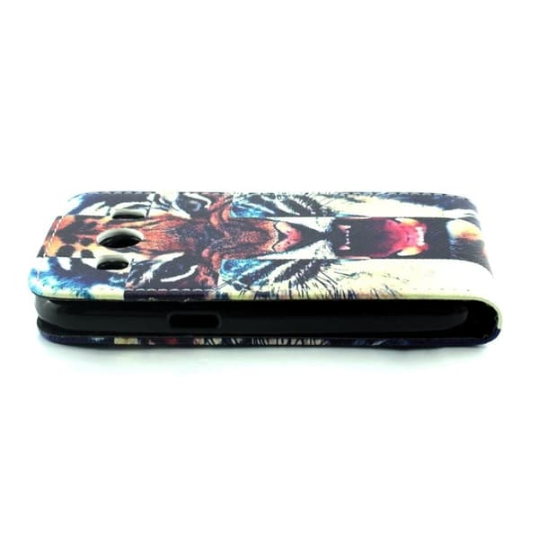 Knausgård Lær Etui Til Samsung Galaxy Ace 4 - Kul Tiger Multicolor
