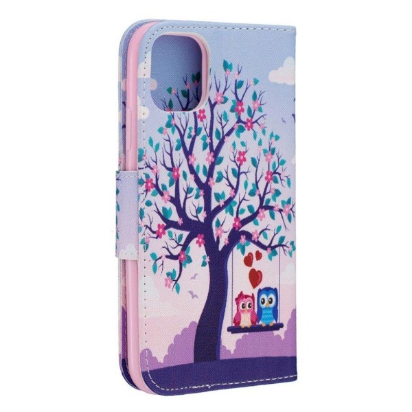 Wonderland iPhone 11 flip etui - Par Ugler Og Træ Multicolor