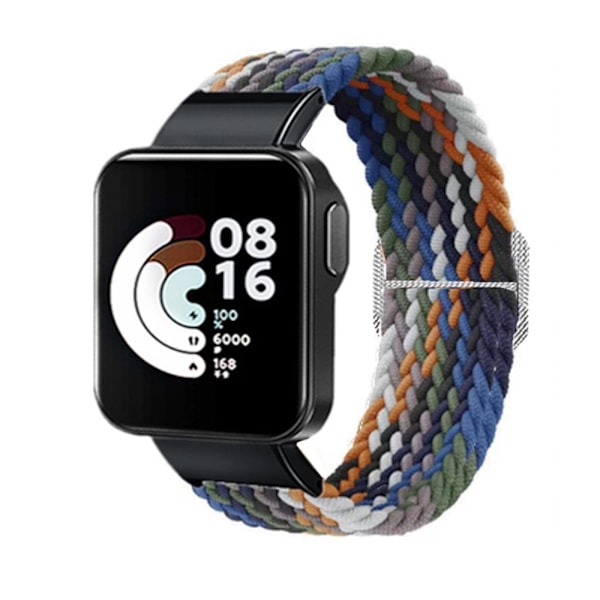 Xiaomi Redmi Watch nylon elastisk urrem - Denim Farve Multicolor