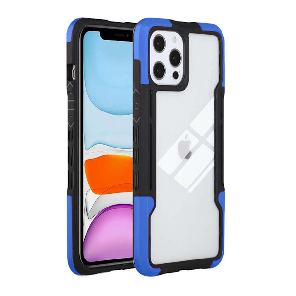 Støtsikkert Beskyttelsesdeksel til iPhone 13 Pro - Svart / Blå Multicolor