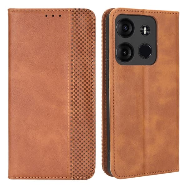 Bofink Vintage Tecno Spark Go 2023 Læder Etui - Brun Brown