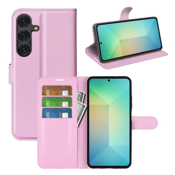 Classic Samsung Galaxy S25 flip etui - Rosa Pink