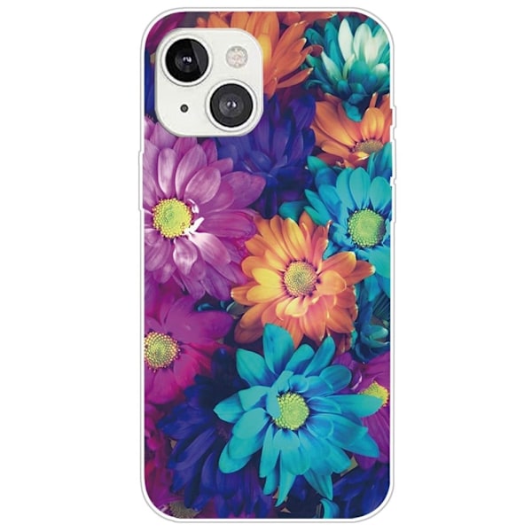 Deco iPhone 14 Plus deksel - Krysantemum Multicolor
