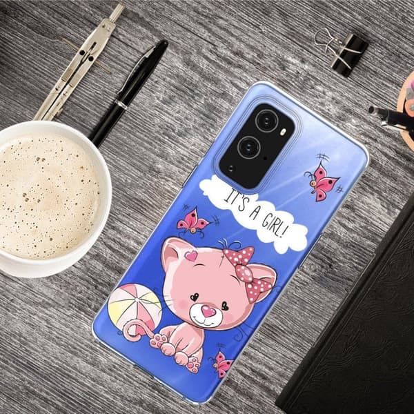 Deco OnePlus 9 Pro kotelot - Vaaleanpunainen Kissa Pink