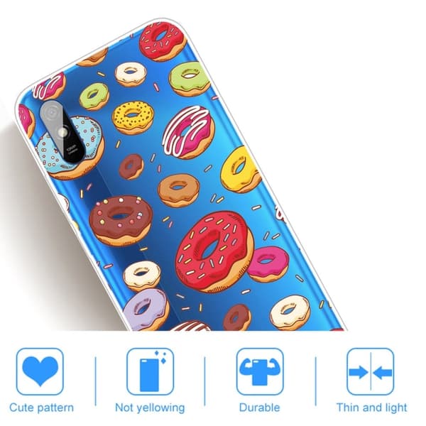Deco Xiaomi Redmi 9A Suojakotelo - Doughnut Red