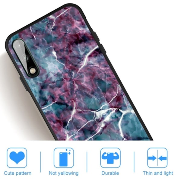 Imagine Huawei P40 Lite E Cover - Marmor mønster Multicolor