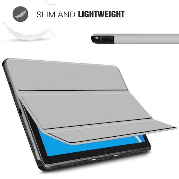 Huawei Mediapad M6 10,8 Tri-Fold Læretui - Grå Silver grey