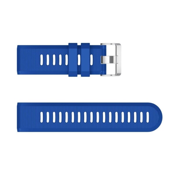 Garmin Fenix 6X cross grain silicone watch band - Blue Blå