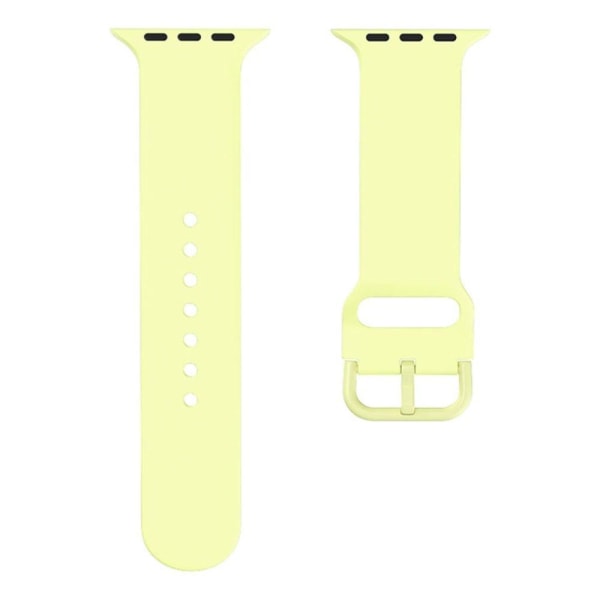Simple silicone watch strap for Apple Watch Series 8 (45mm) - Ye Yellow