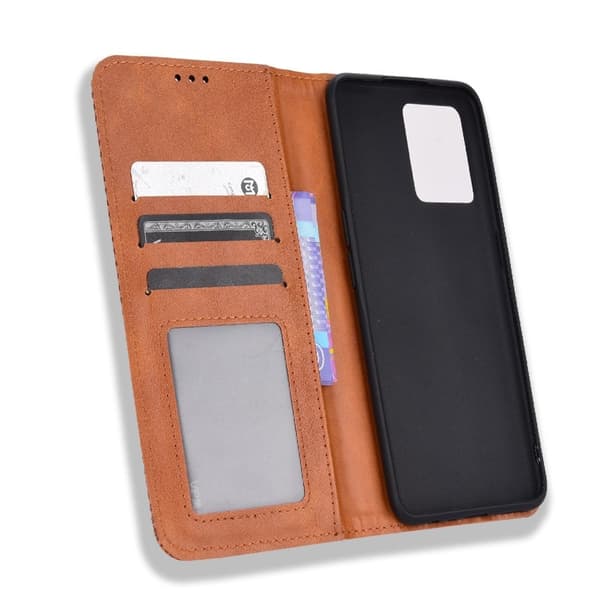 Bofink Vintage läder Realme 9 Pro fodral - Brun Brun
