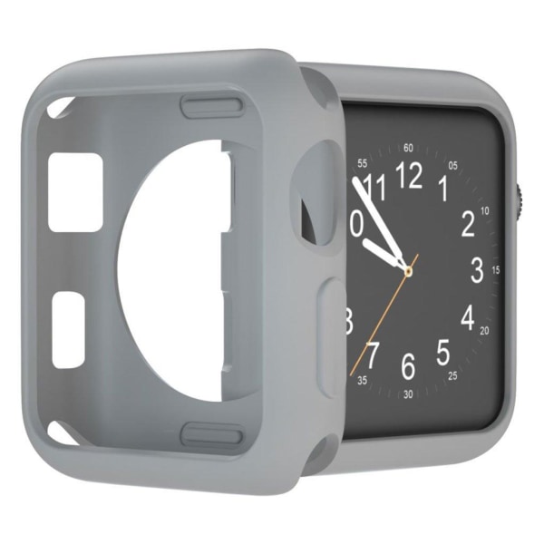 Apple Watch Series 3/2/1 38mm holdbart etui - Lysegrå Silver grey