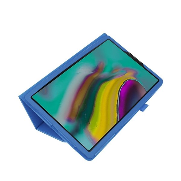 Samsung Galaxy Tab S5e litchi läderfodral - Baby Blå Blå