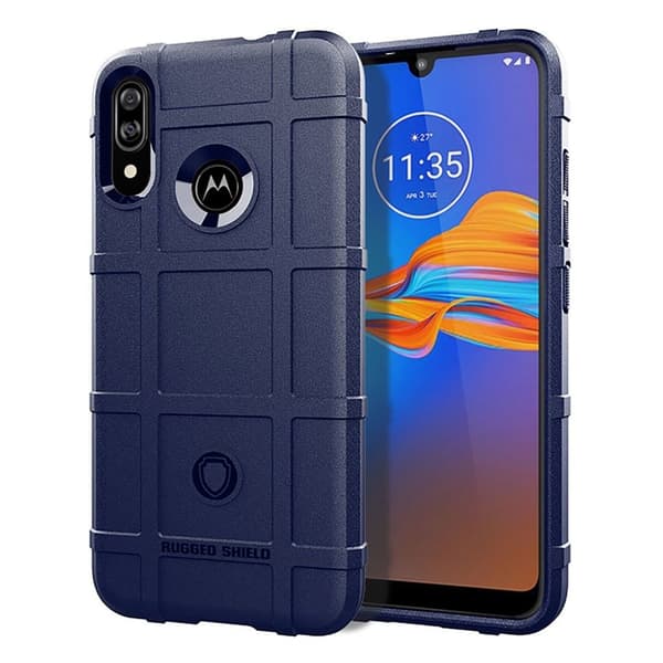 Rugged Shield Motorola Moto E6 Plus deksel - Mørke blå Blue