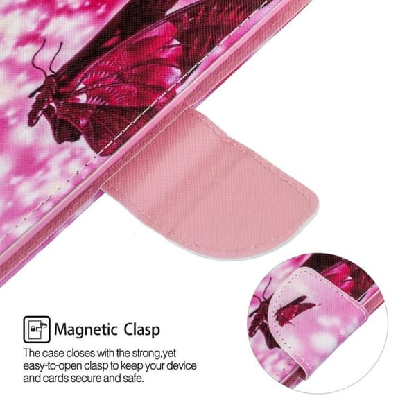 Wonderland Samsung Galaxy M51 Flippetui - Rose Sommerfugl Pink