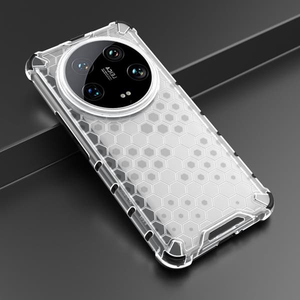 Bofink Honeycomb Xiaomi 14 Ultra kotelot - Harmaa Silver grey