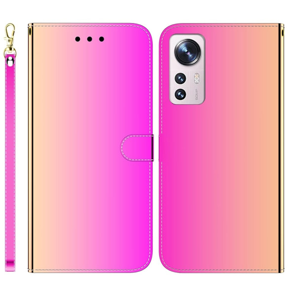 Mirror etui til Xiaomi 12 Pro - Pink Pink