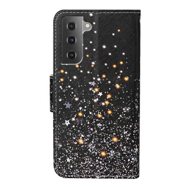 Wonderland Samsung Galaxy S23 Plus Flippetui - Shattered Stjerner Black